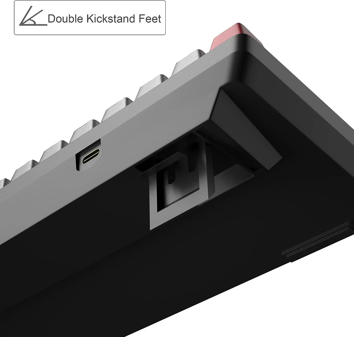 Portable Mechanical Gaming Keyboard LED Backlit Compact 68 Keyscaps