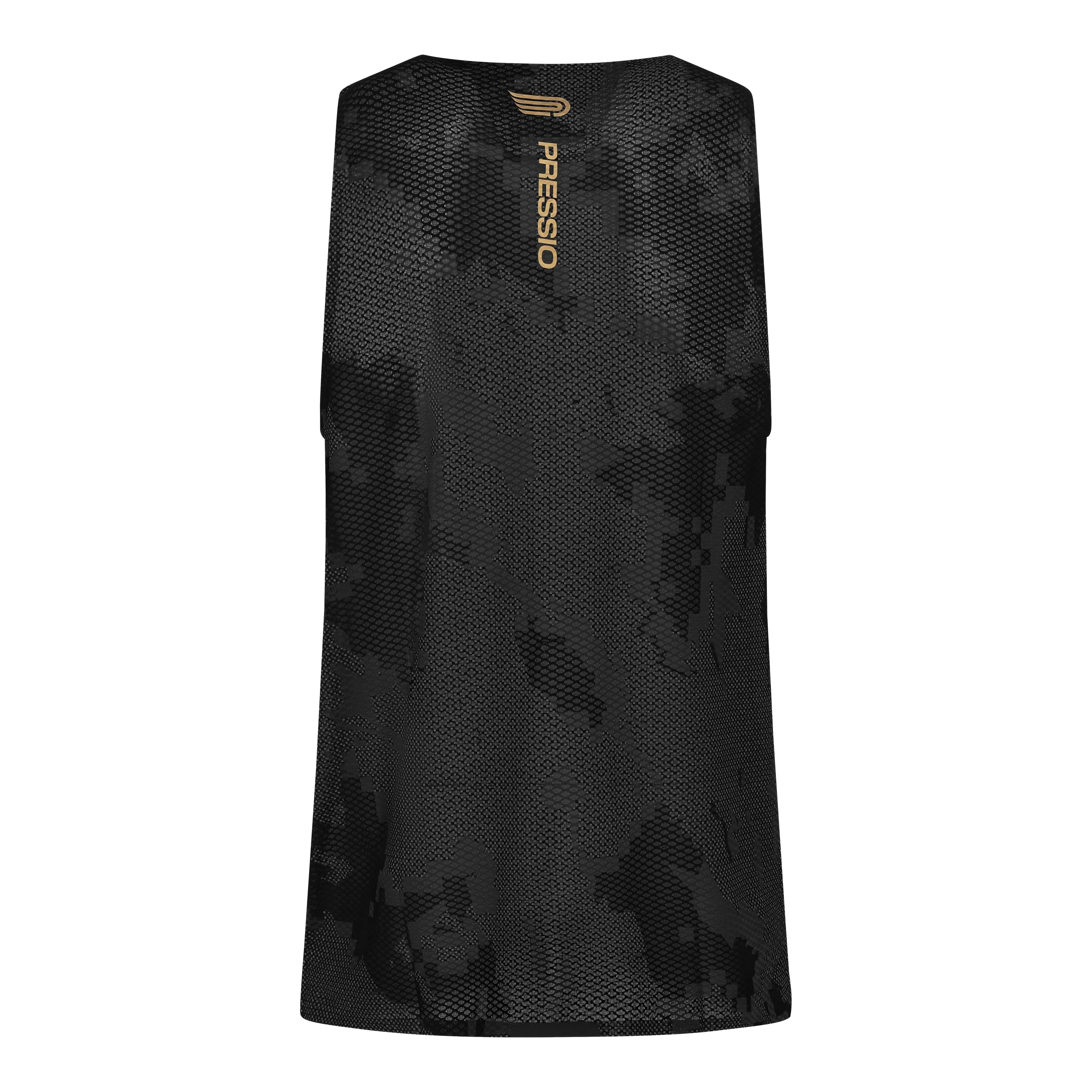 Pressio Men's Run Elite Singlet - CAM/BLK