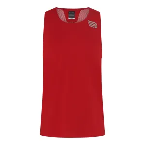 Pressio Men's Run Elite Singlet - FRD/SLV