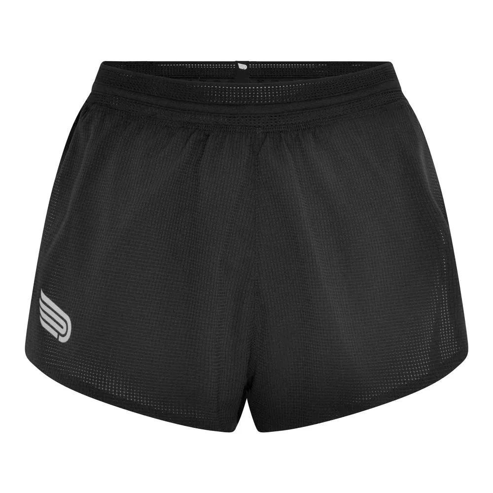 Pressio Women’s Run Elite 2’ Short - BLK/SLV