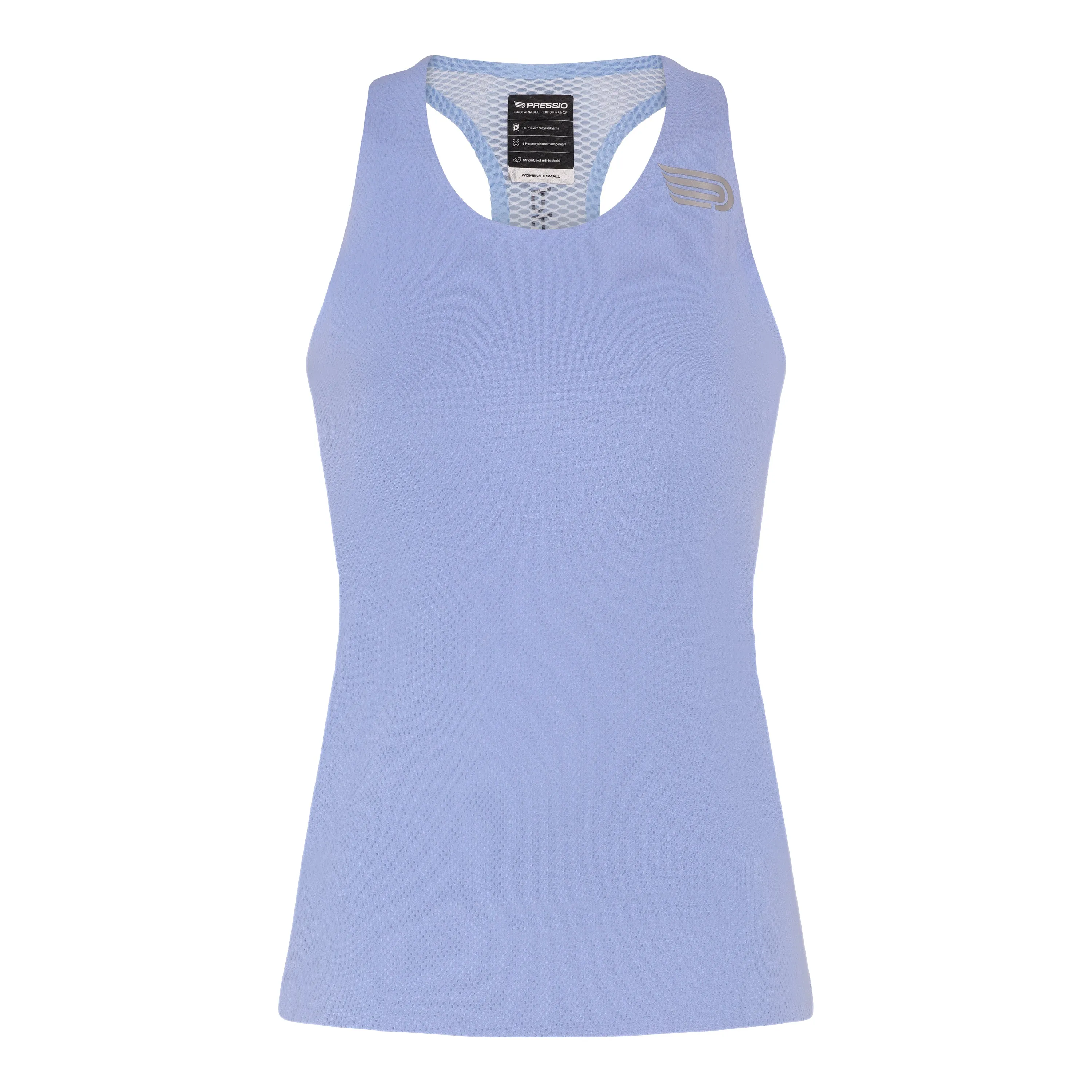 Pressio Women’s Run Elite Singlet - CBL/SLV