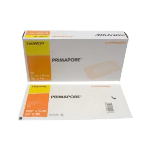 Primapore Adhesive Non-Woven Absorbent Wound Dressings 20cm x 10cm x20