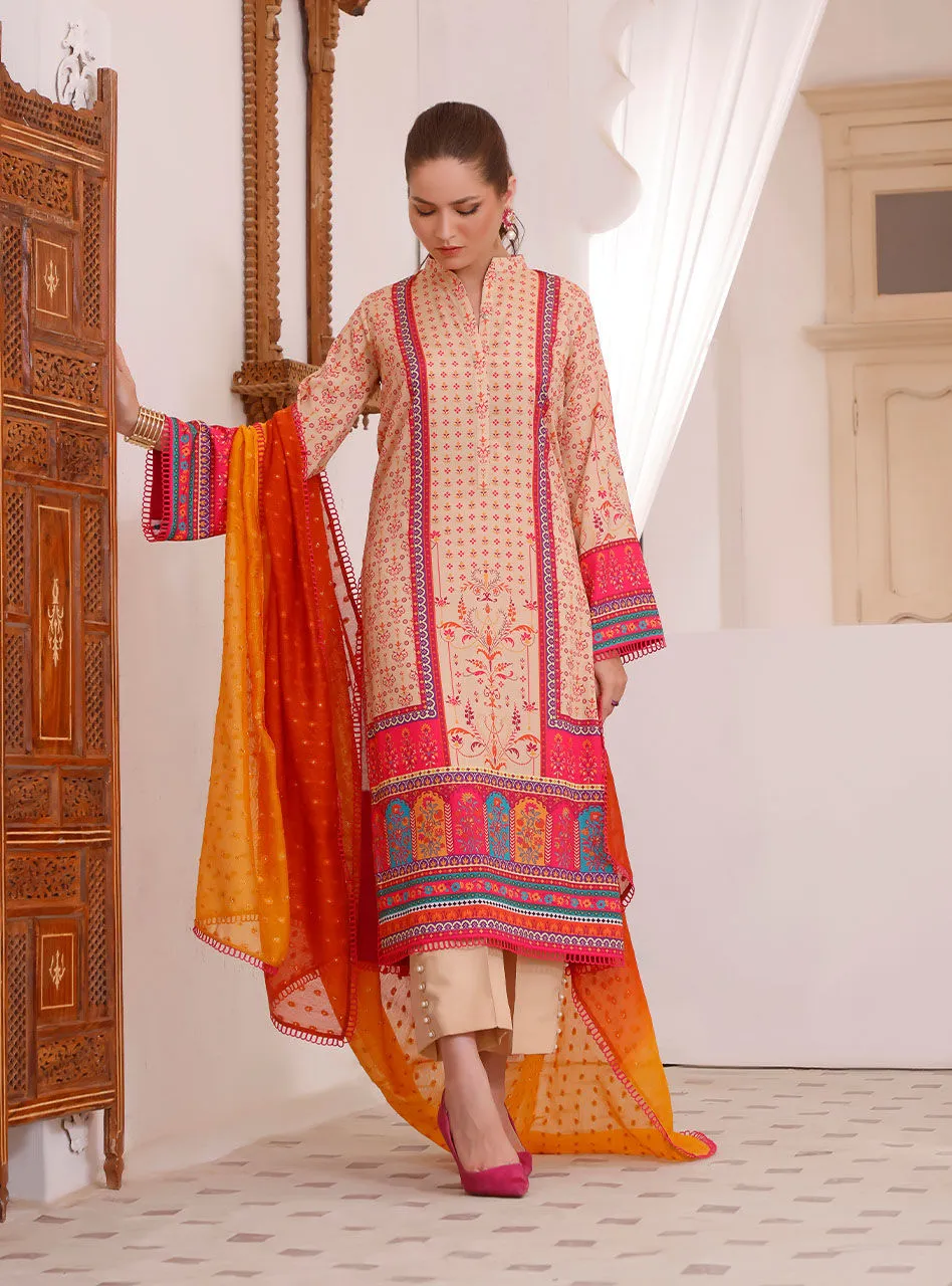 Printed Salwar Kameez and Dupatta Pakistani Eid Dress