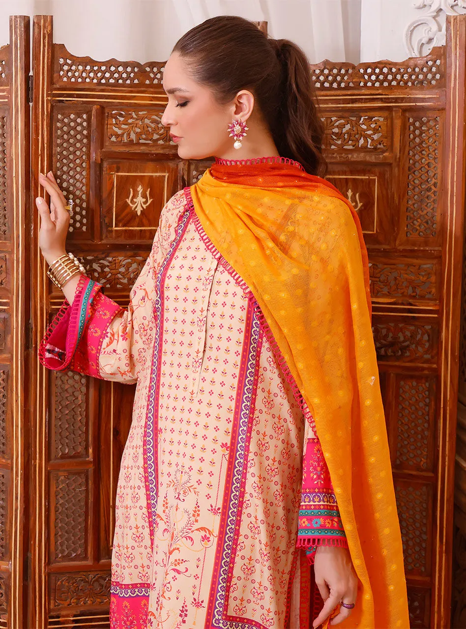 Printed Salwar Kameez and Dupatta Pakistani Eid Dress