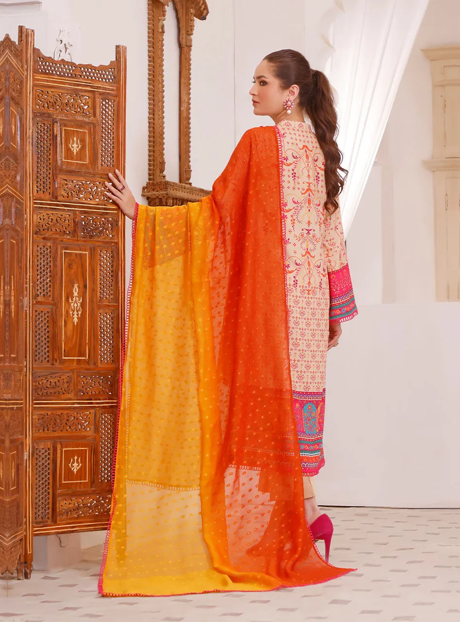 Printed Salwar Kameez and Dupatta Pakistani Eid Dress