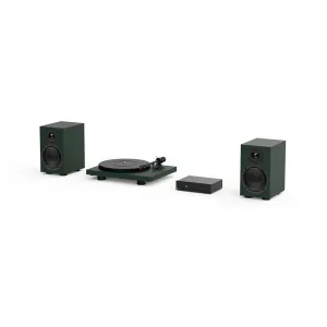 Pro-Ject Colourful HiFi Audio Stereo System, Satin Green