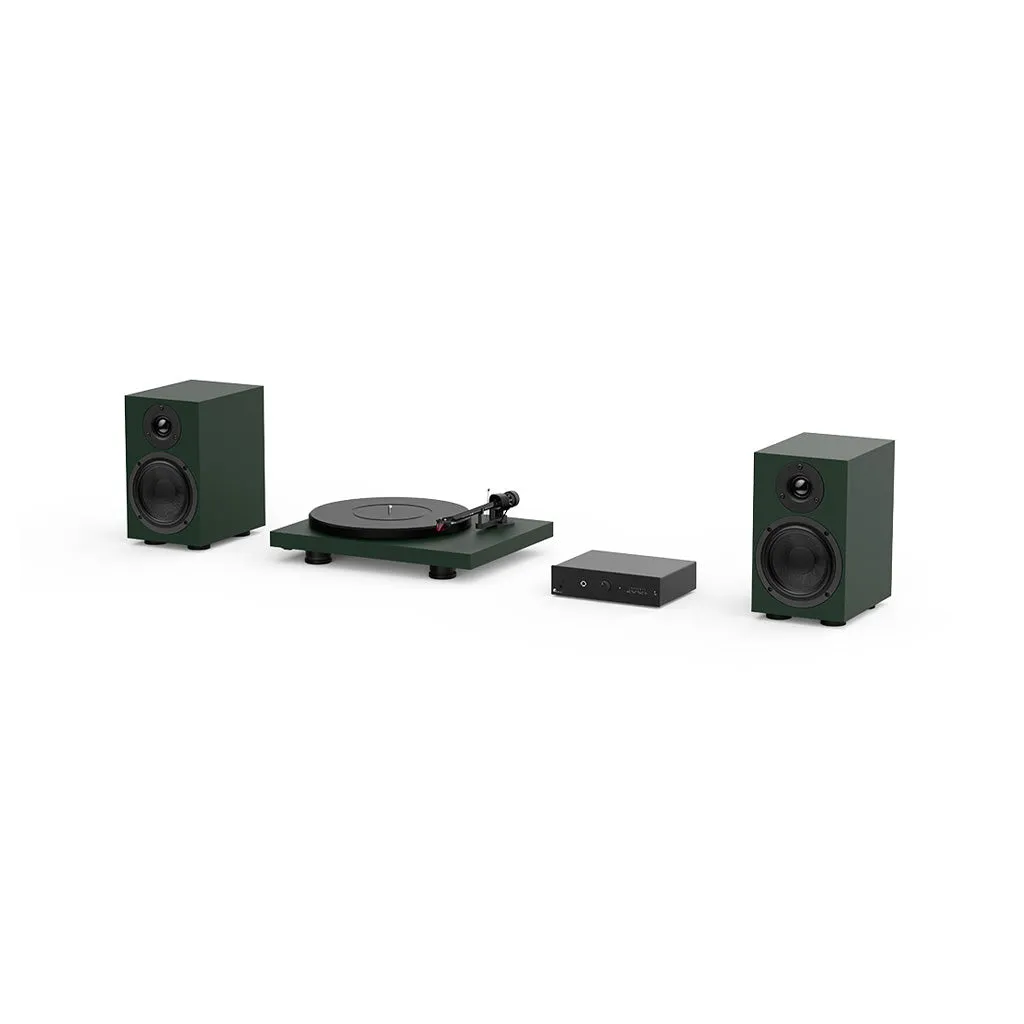 Pro-Ject Colourful HiFi Audio Stereo System, Satin Green