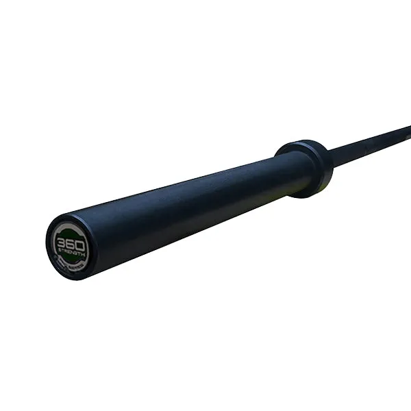 PRO Olympic 20kg Barbell (Hard Chrome - Full Black - Bearings)