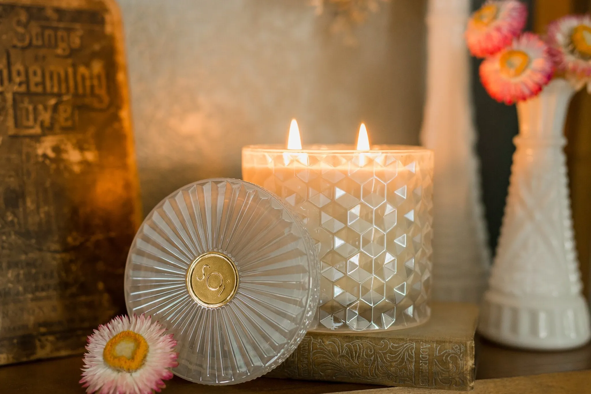 Prosecco Shimmer | 15oz Natural Soy Candle | Double Wick