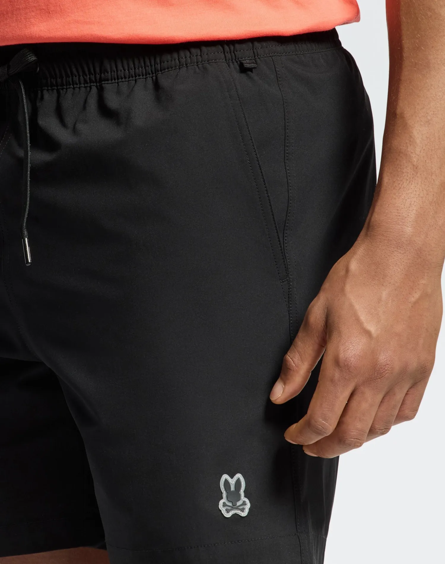 Psycho Bunny Samos Hydrochromic Printed Swim Trunk - Black