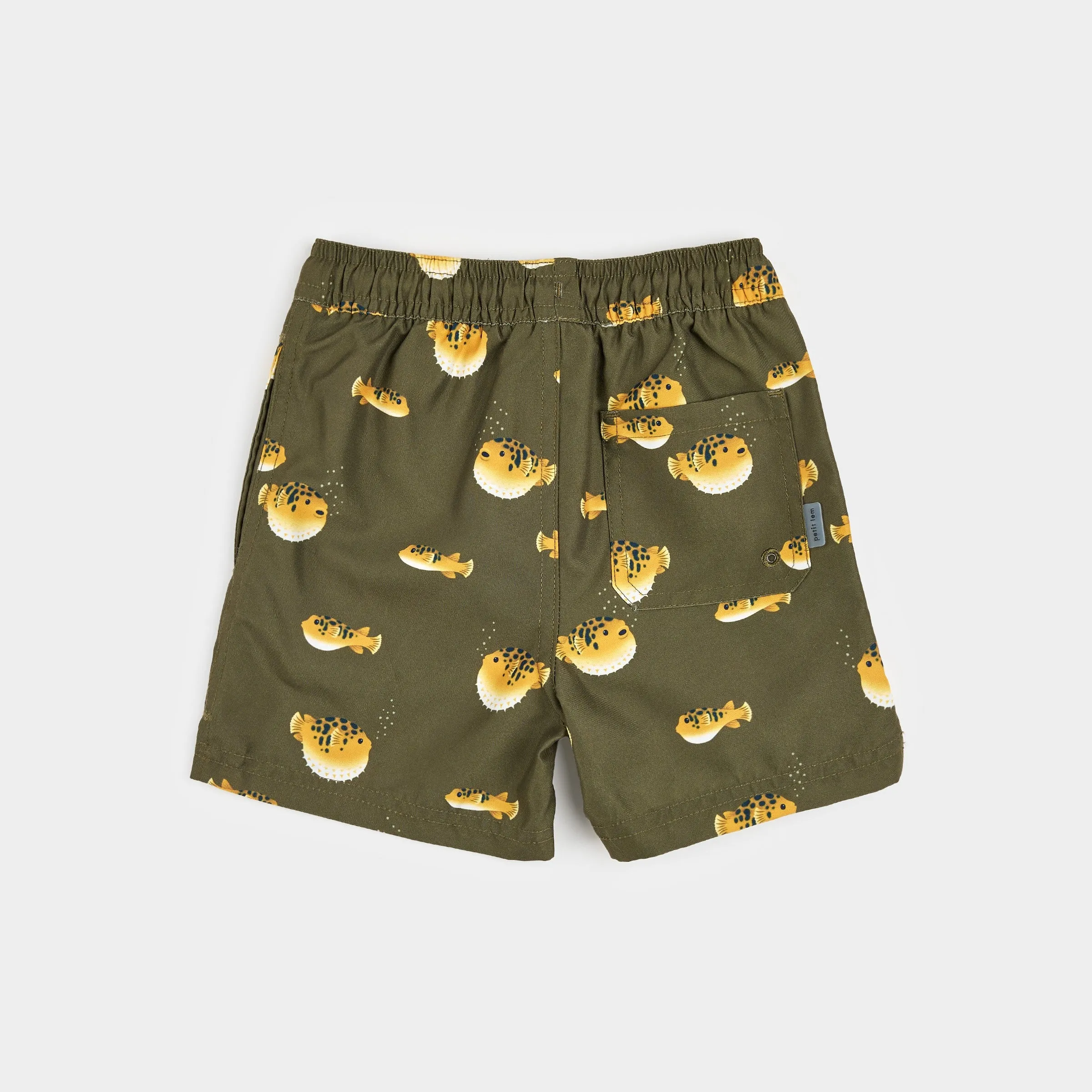 Pufferfish Print on Ivy Swim Trunks