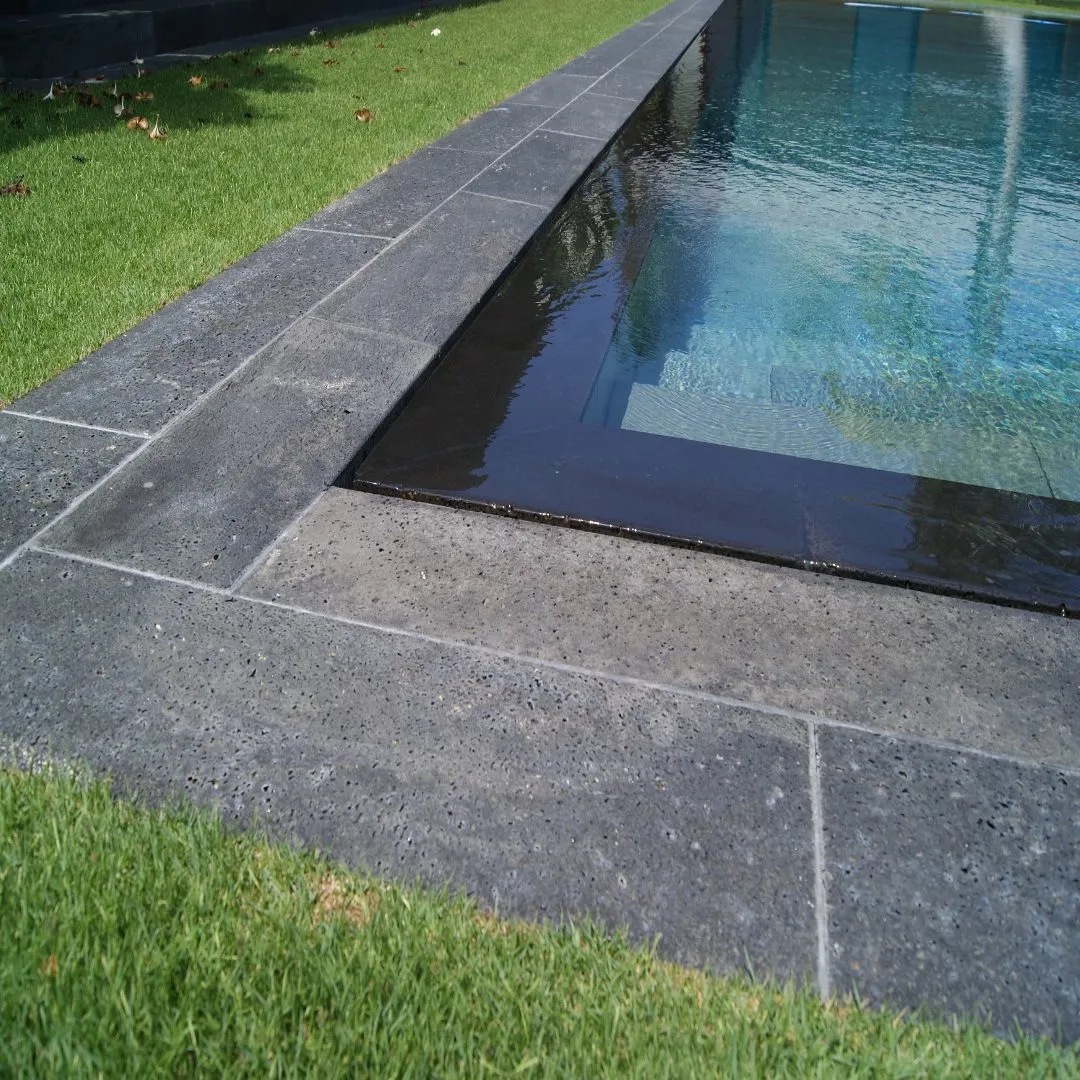 PUKA LAVA GREY Brushed Pool Coping