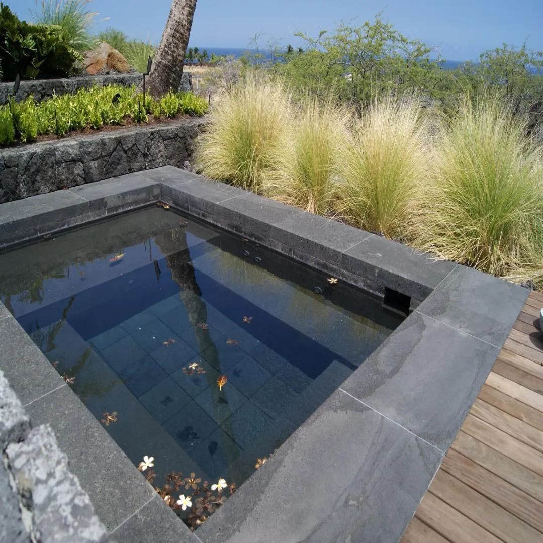 PUKA LAVA GREY Brushed Pool Coping