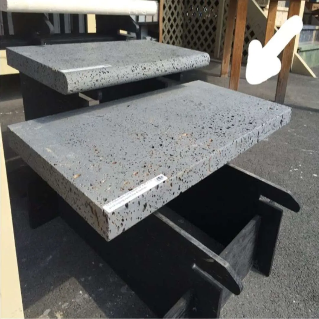 PUKA LAVA GREY Brushed Pool Coping