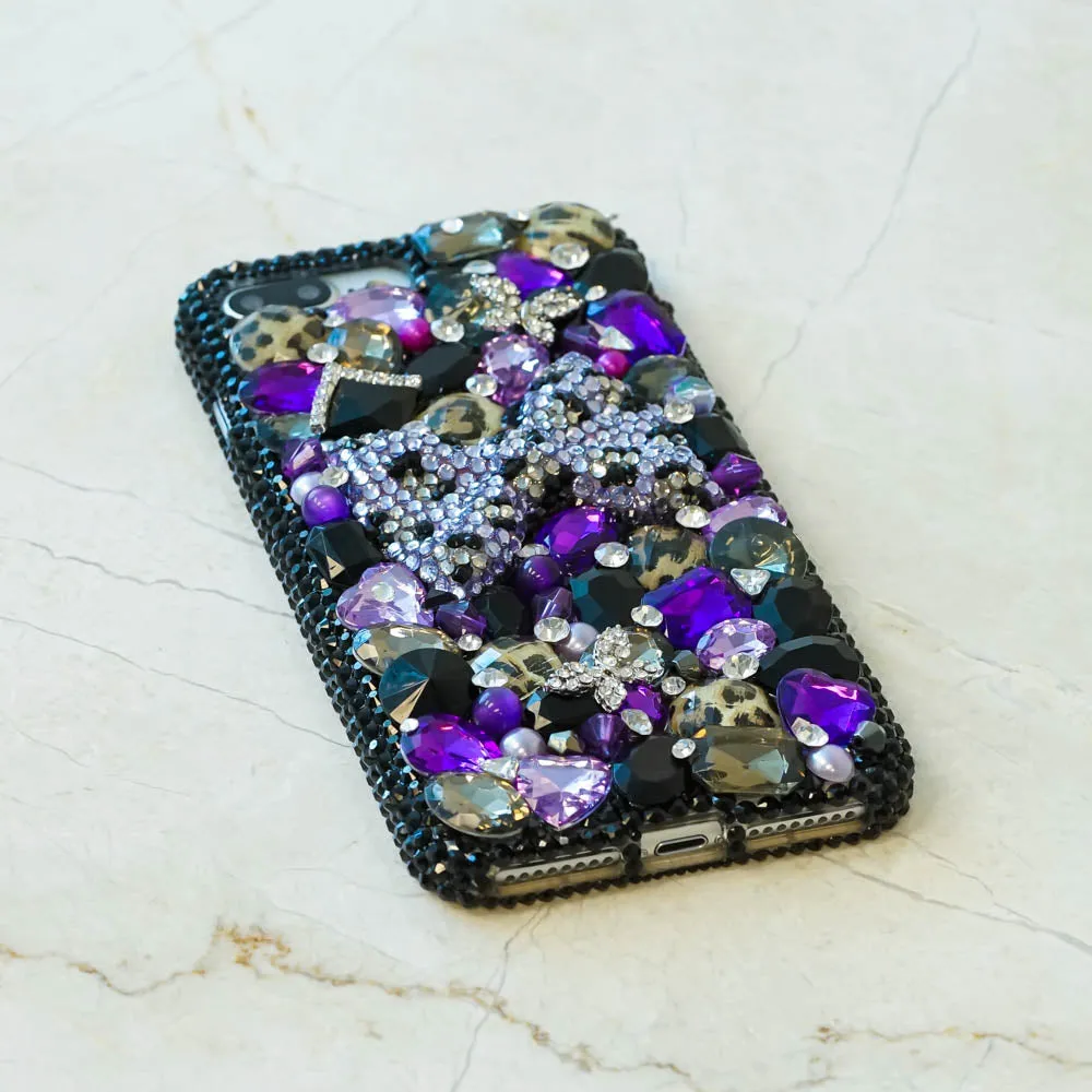 Purple Leopard Bow Design (Style 824)
