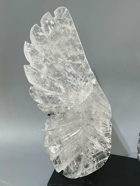 Quartz Carved Angel Wings
