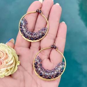 Quartz Crystal Wiire Wrapped Earrings