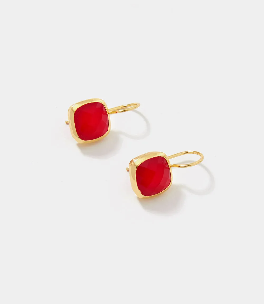 Quartz Drop Earrings