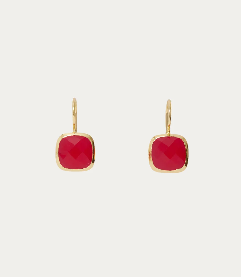 Quartz Drop Earrings