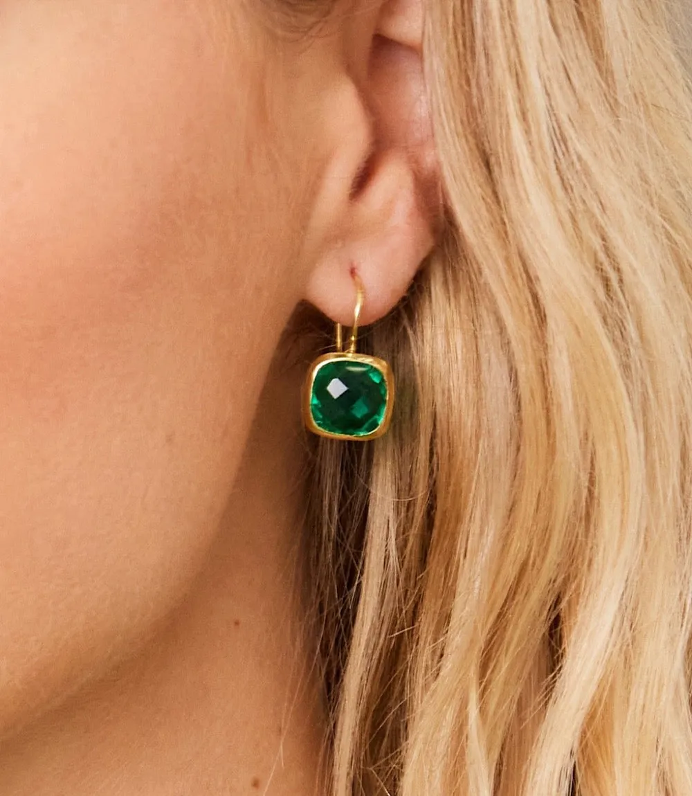 Quartz Drop Earrings