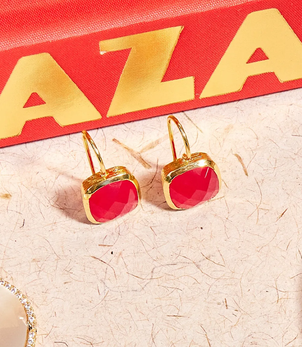 Quartz Drop Earrings