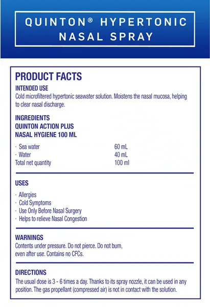Quinton® Hypertonic Action Plus Nasal Spray