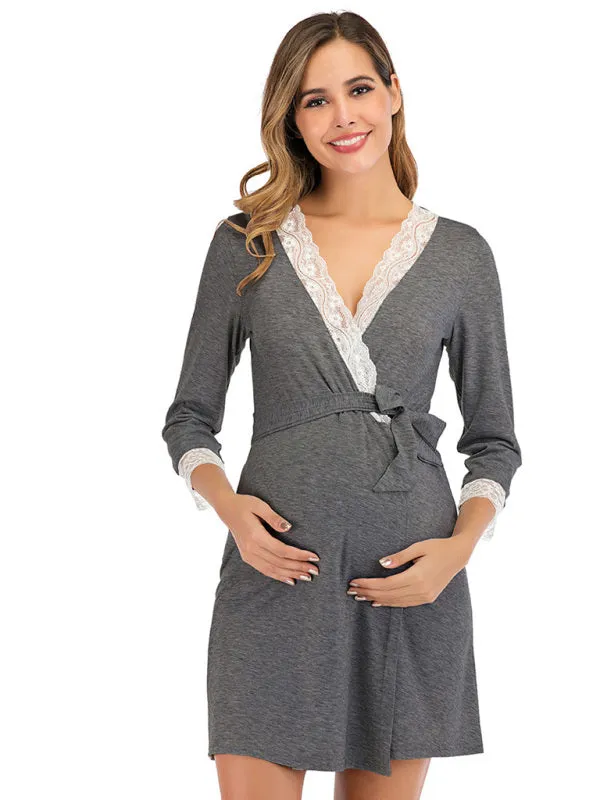 "Dreamy Lace Bump"  Maternity Dress