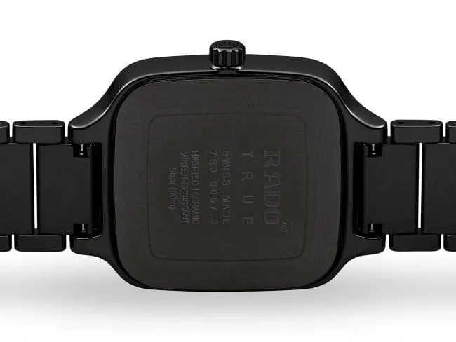 RADO True Square Automatic Diamonds Black Ceramic Men's Watch R27078702