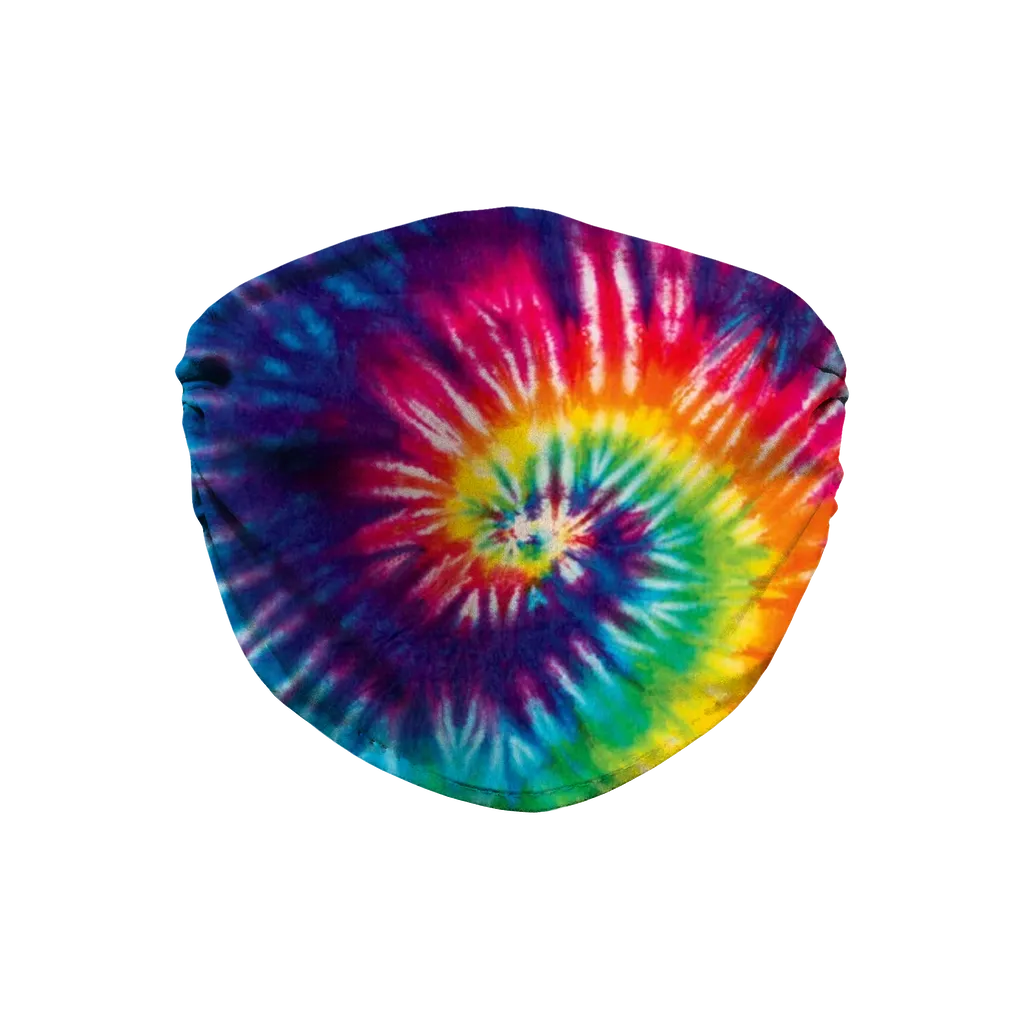 Rainbow Swirl Tie Dye Face Mask