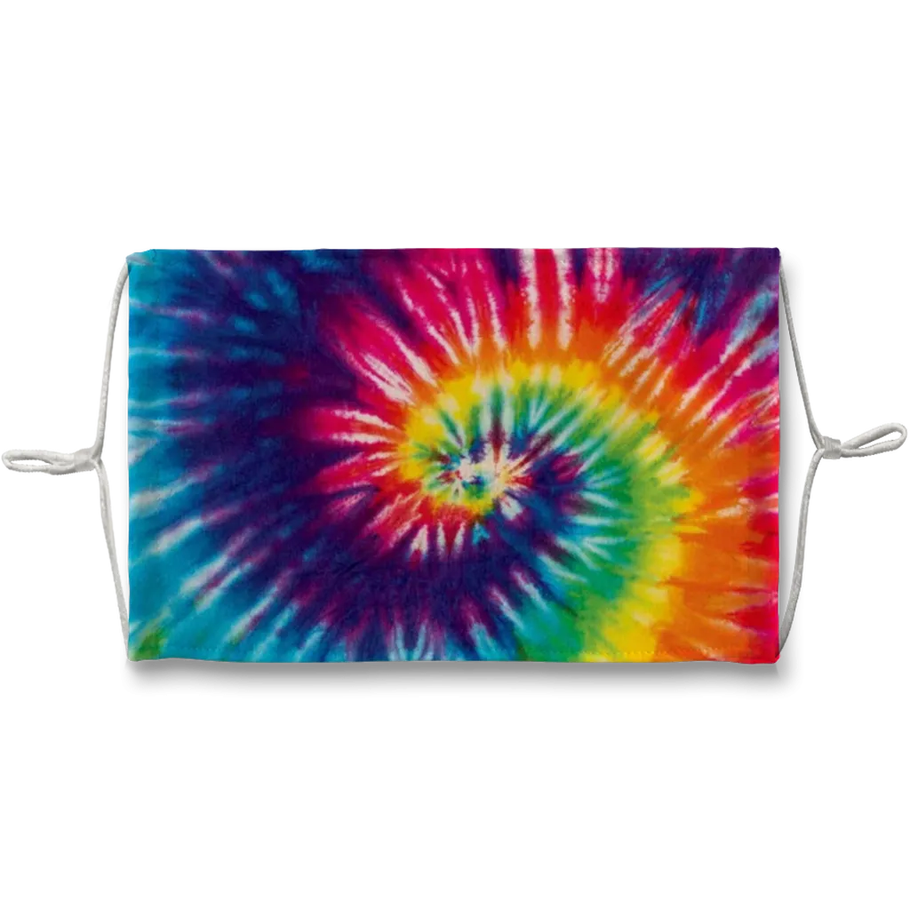 Rainbow Swirl Tie Dye Face Mask