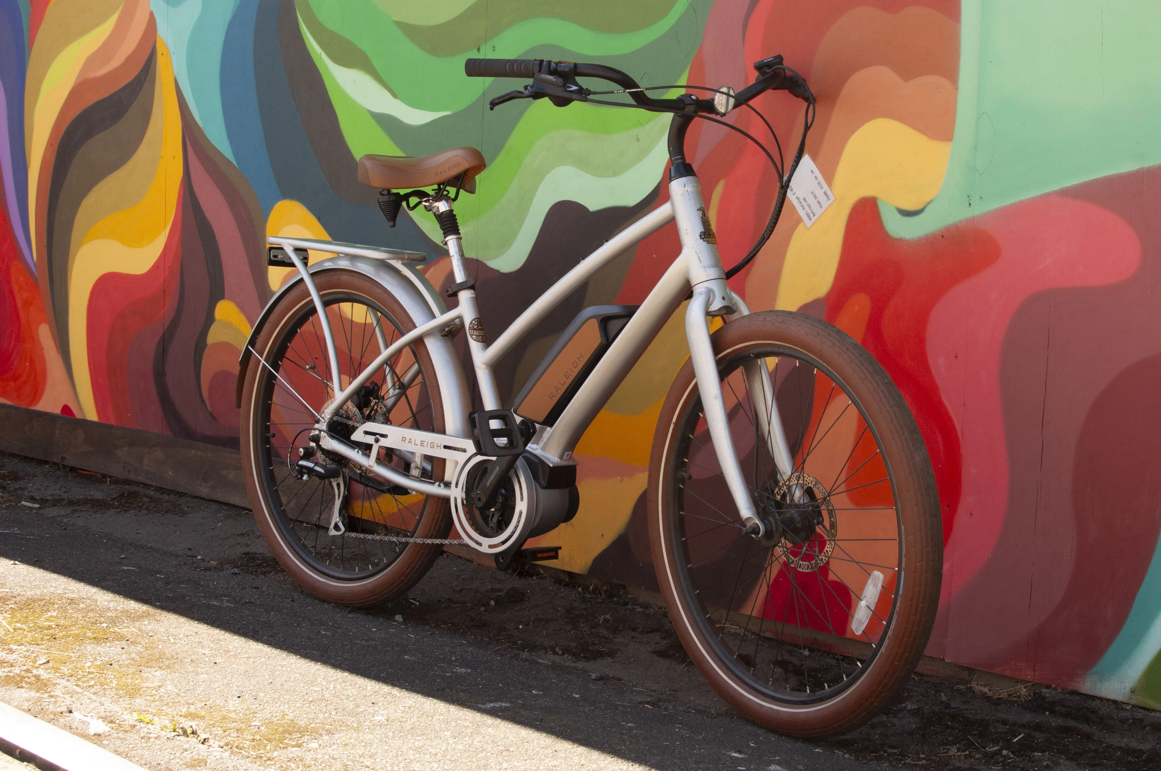 Raleigh Retroglide E-Bike, Silver, 46cm