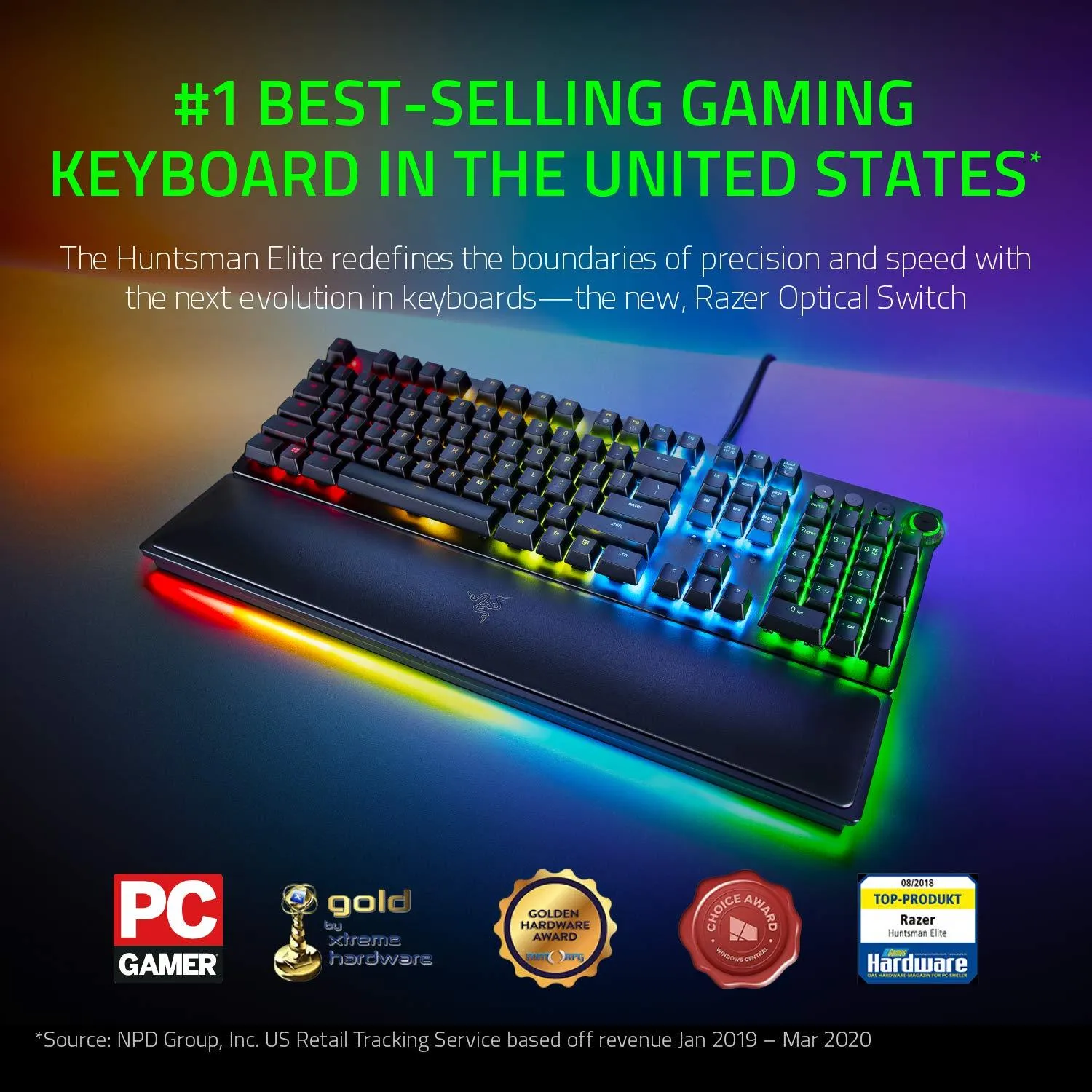 Razer Huntsman Elite OPTO - Mechanical Gaming Keyboard