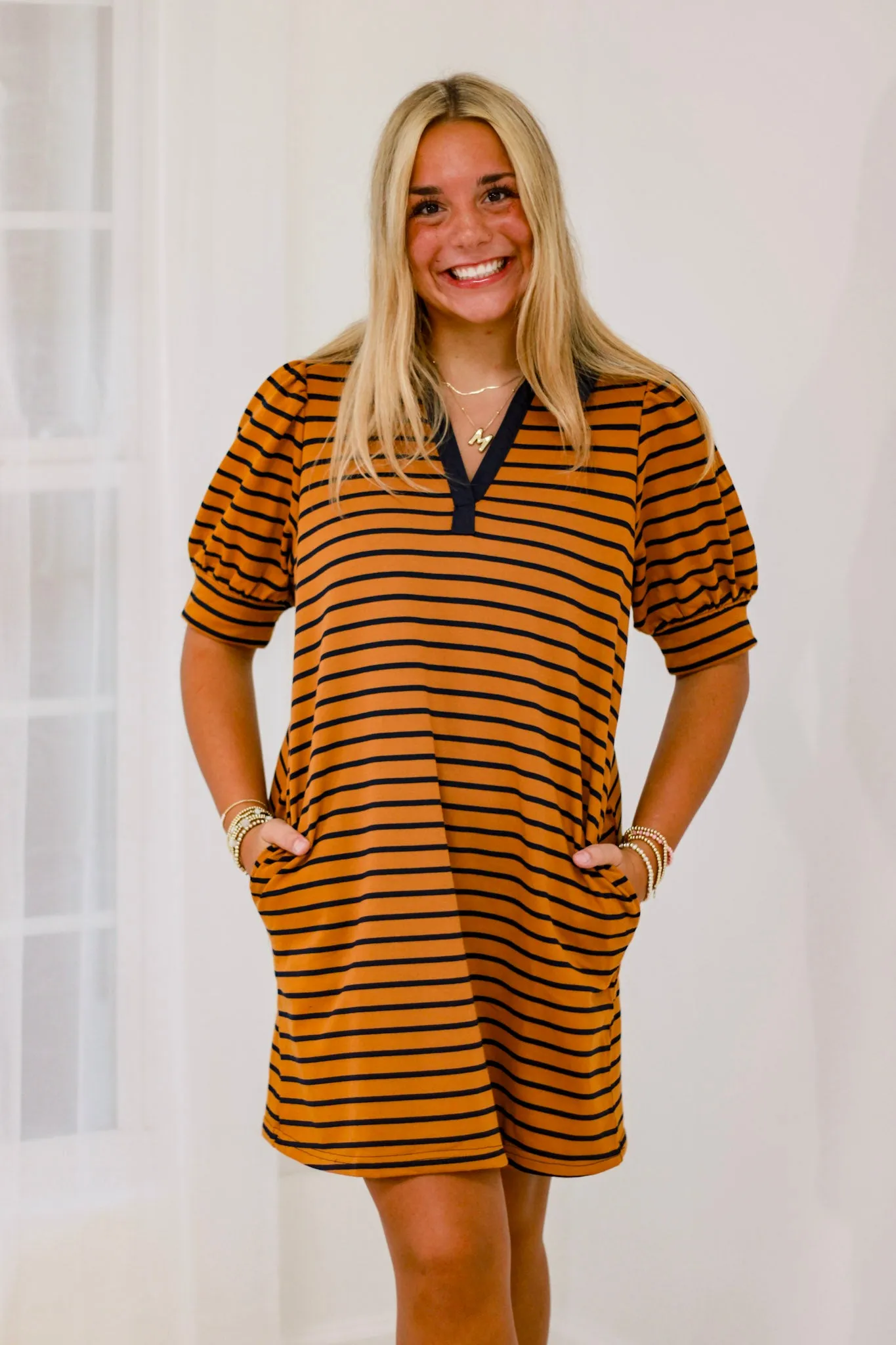 Ready for Fall Striped Dress