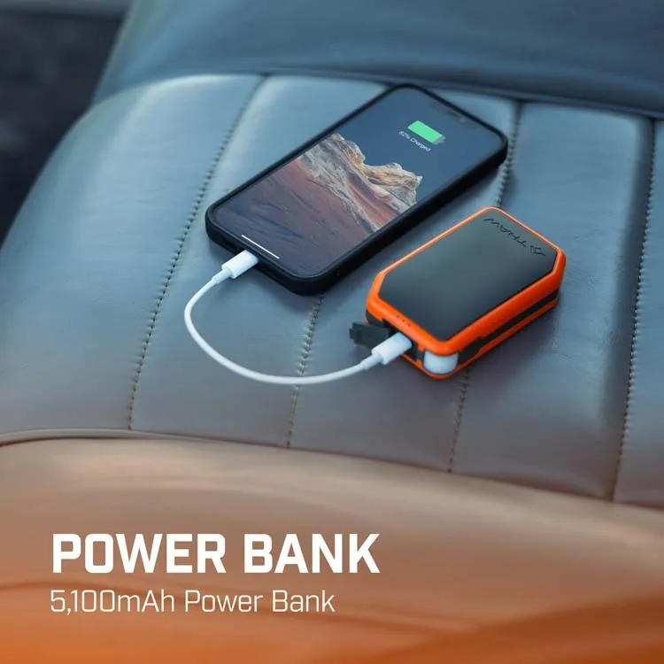 Rechargeable 5k Hand Warmer With Integrated Flashlight