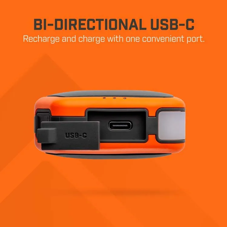 Rechargeable 5k Hand Warmer With Integrated Flashlight