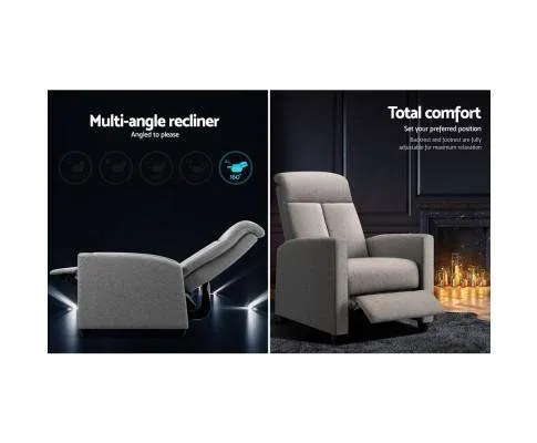 Recliner Chair Luxury Lounge Sofa Single Armchair Padded Accent Chairs