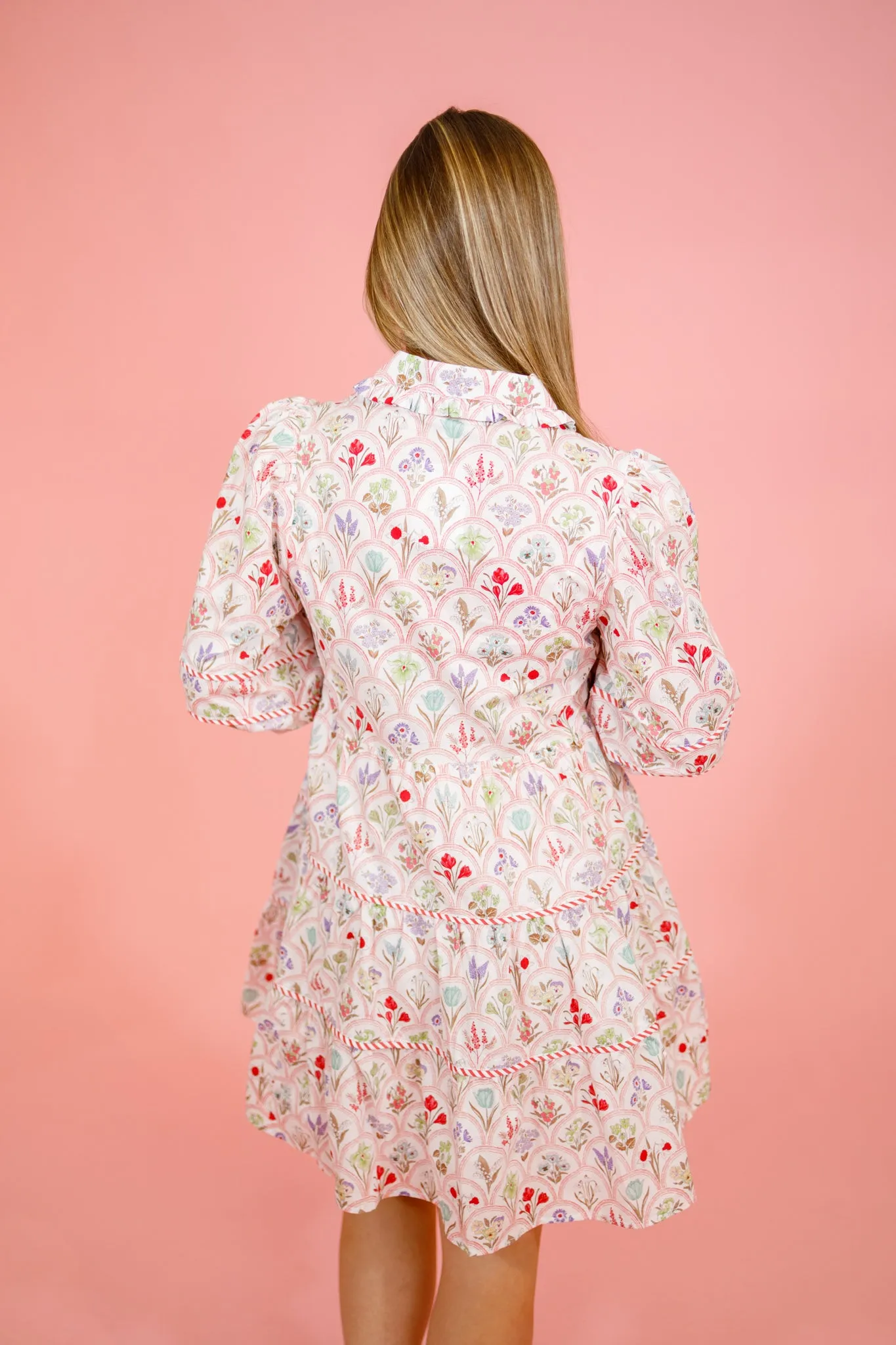 Red Pattern Dress