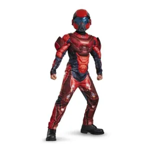 Red Spartan Classic Muscle Costume