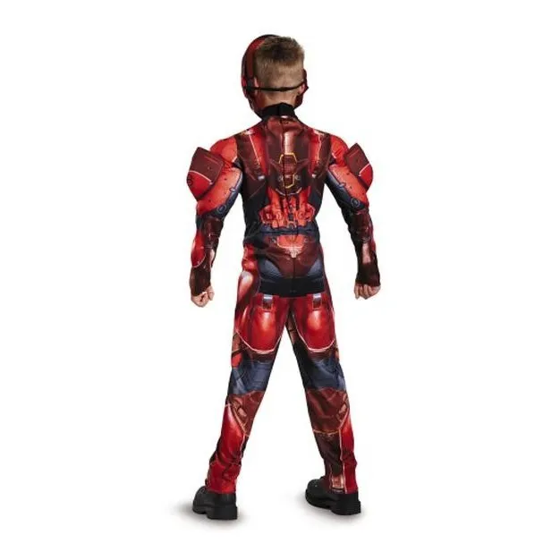 Red Spartan Classic Muscle Costume