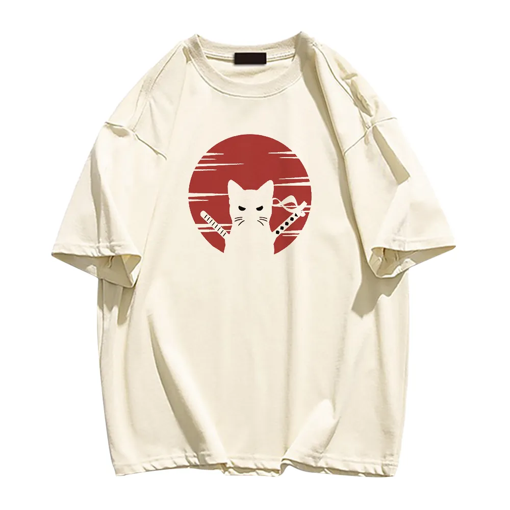 Red Sun Black Cat T-shirt