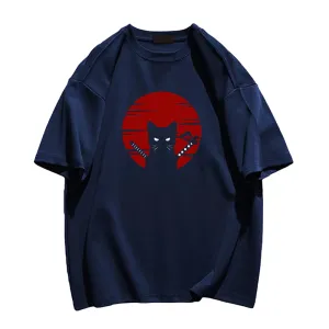 Red Sun Black Cat T-shirt