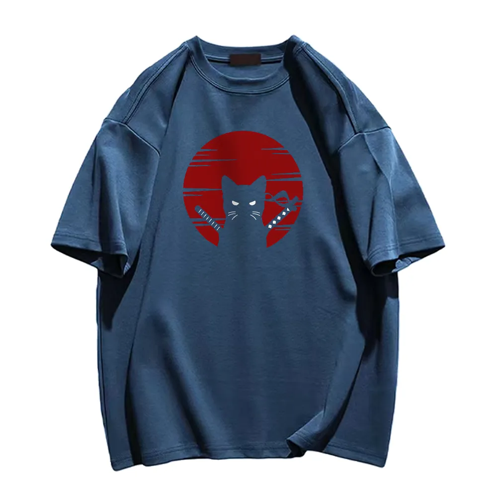 Red Sun Black Cat T-shirt