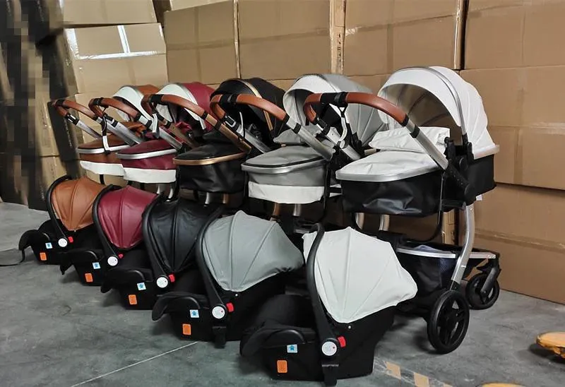 Red Upgraded Luxury 3-in-1 Baby Stroller & Car Seat