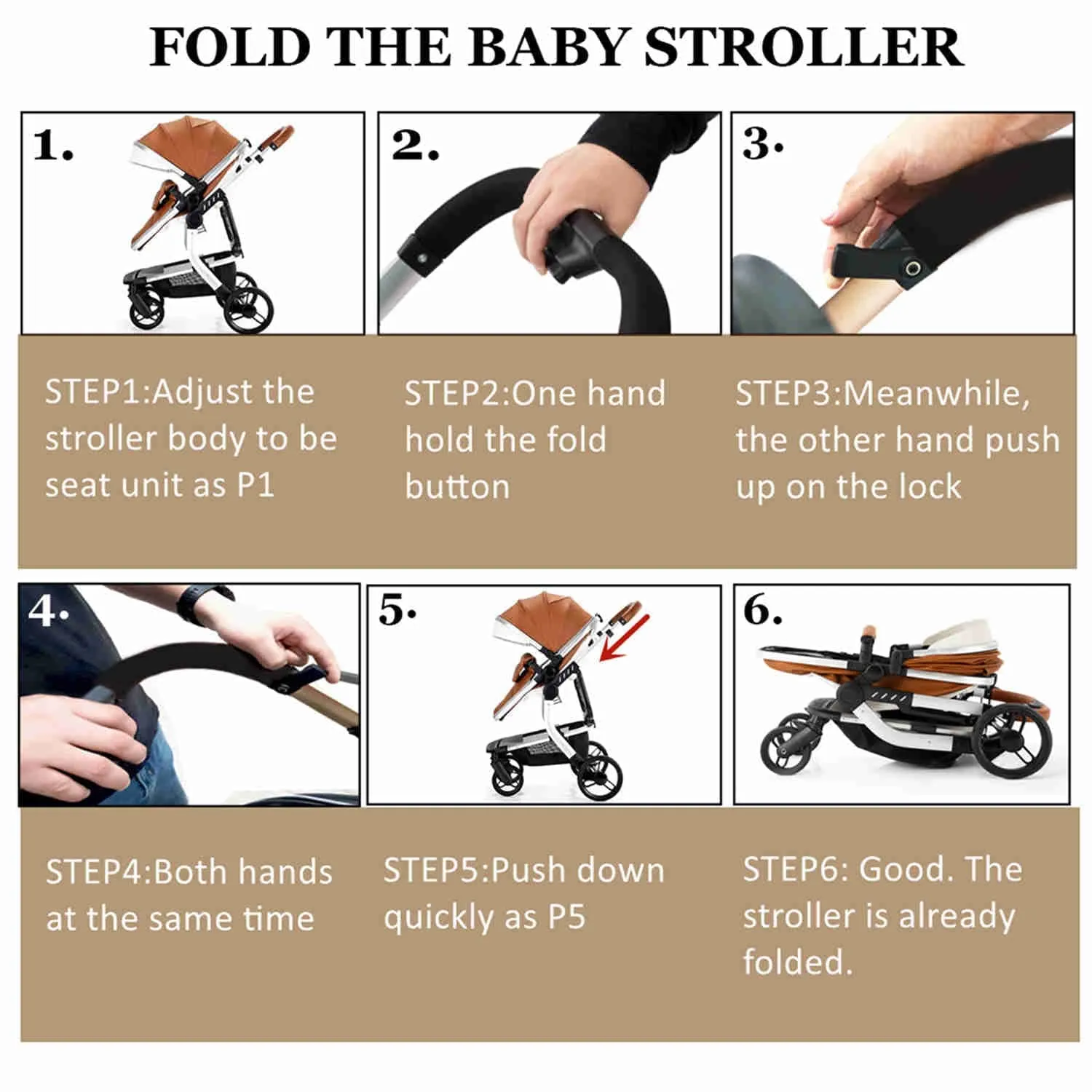 Red Upgraded Luxury 3-in-1 Baby Stroller & Car Seat