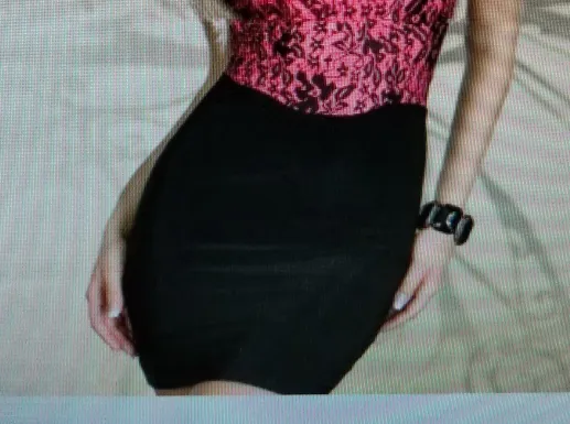 Red/Black Floral Lace Halter Neck Mini Dress