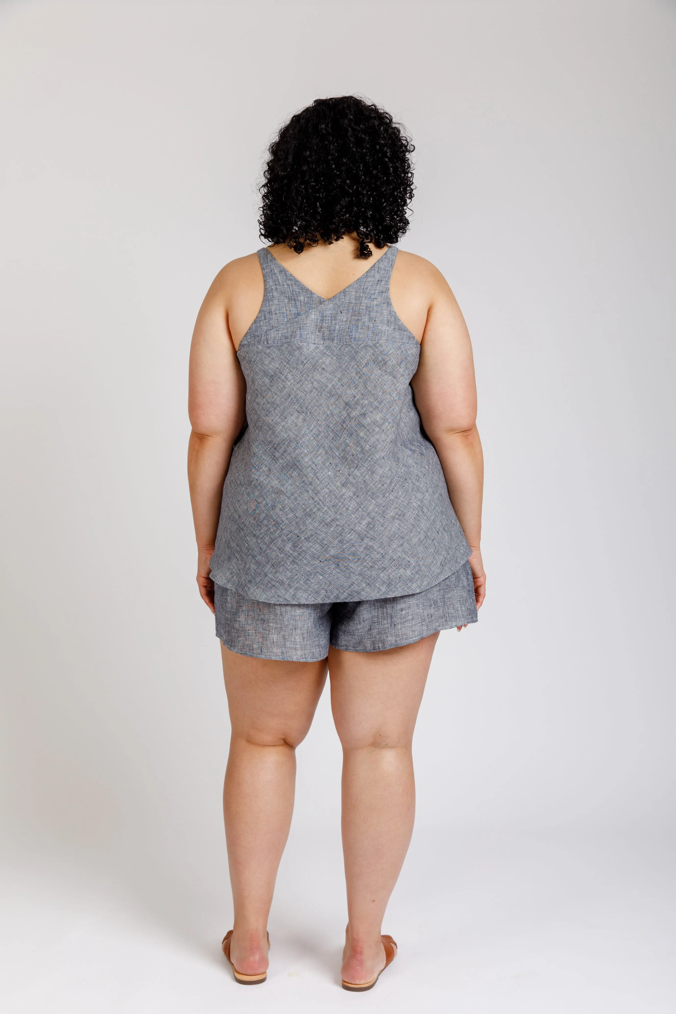 Reef Curve camisole & shorts set pattern
