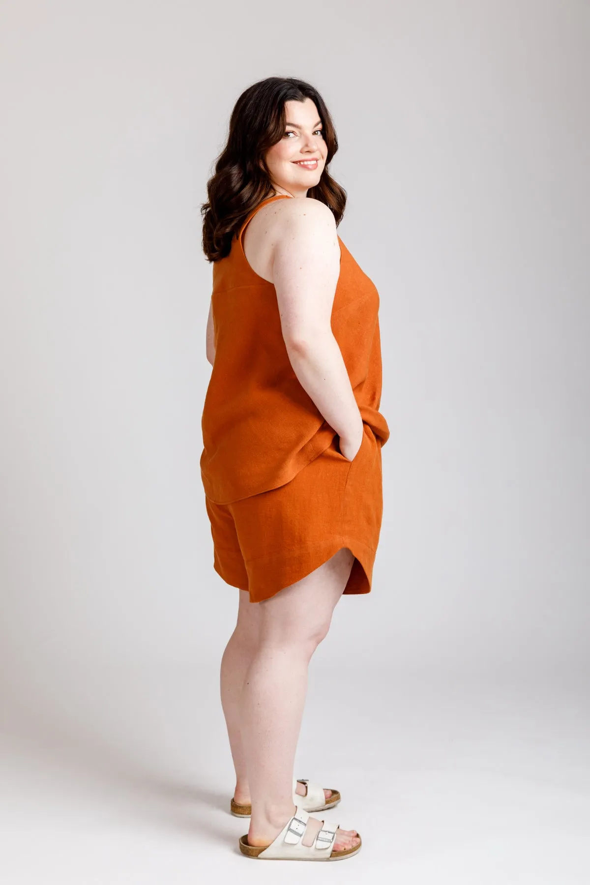 Reef Curve camisole & shorts set pattern