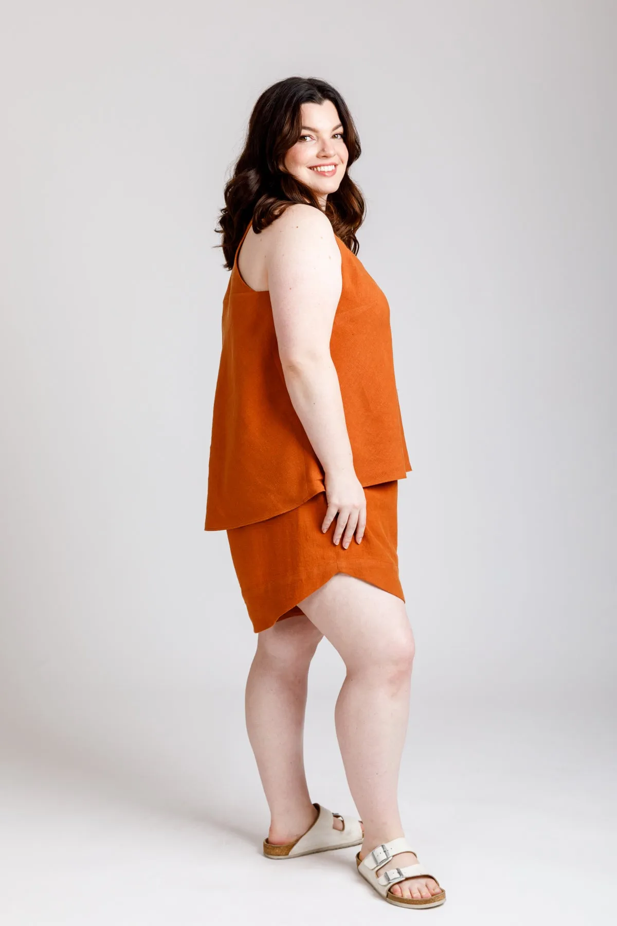 Reef Curve camisole & shorts set pattern