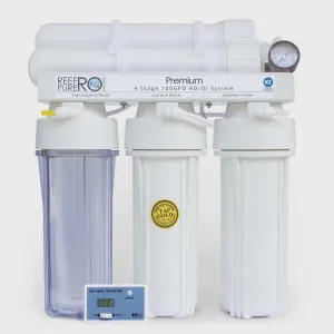 Reef Pure RO 4 Stage 100GPD Premium   RO/DI System