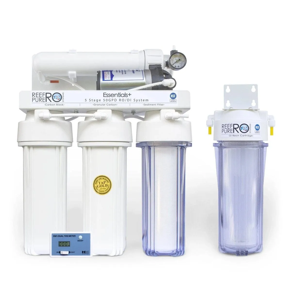 Reef Pure RO 5 Stage 50 GDP Essentials   Boosted RO/DI System